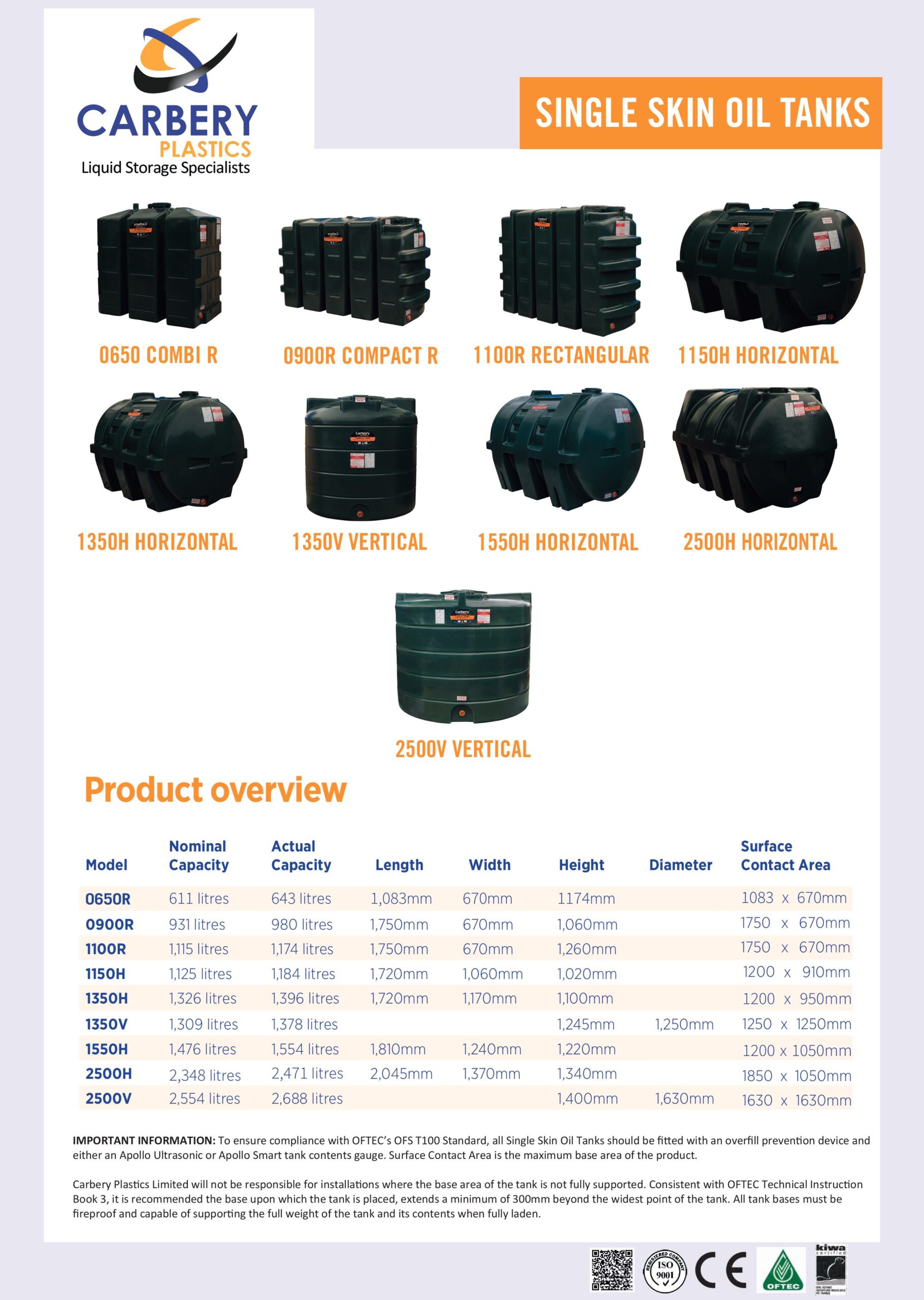 Fuel-Tanks-standard-Single-Skin-Carbery-Gordon-Halnon-oils-brochure